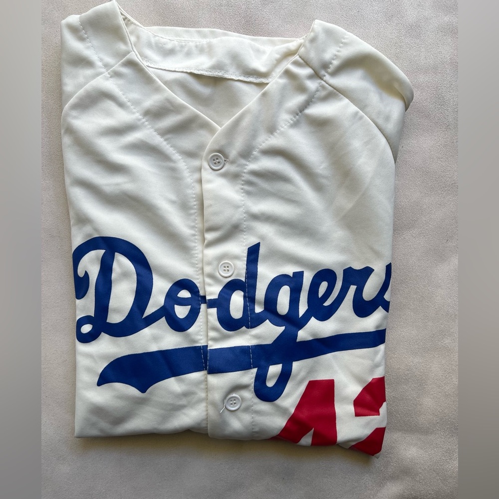 Jackie Robinson 42 Baseball Jersey Brooklyn Dodgers Stadium Giveaway XL